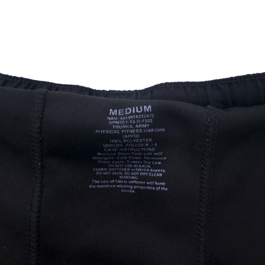 US ARMY Pantaloncini da allenamento fisico APFU M Nero Poliestere Militare 8415-01-623-7472 UNICOR POLLOCK LA