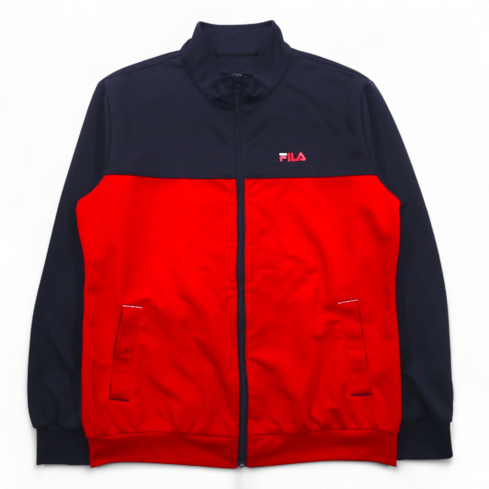 FILA Tuta Track Jacket Completo L Navy Rosso Poliestere