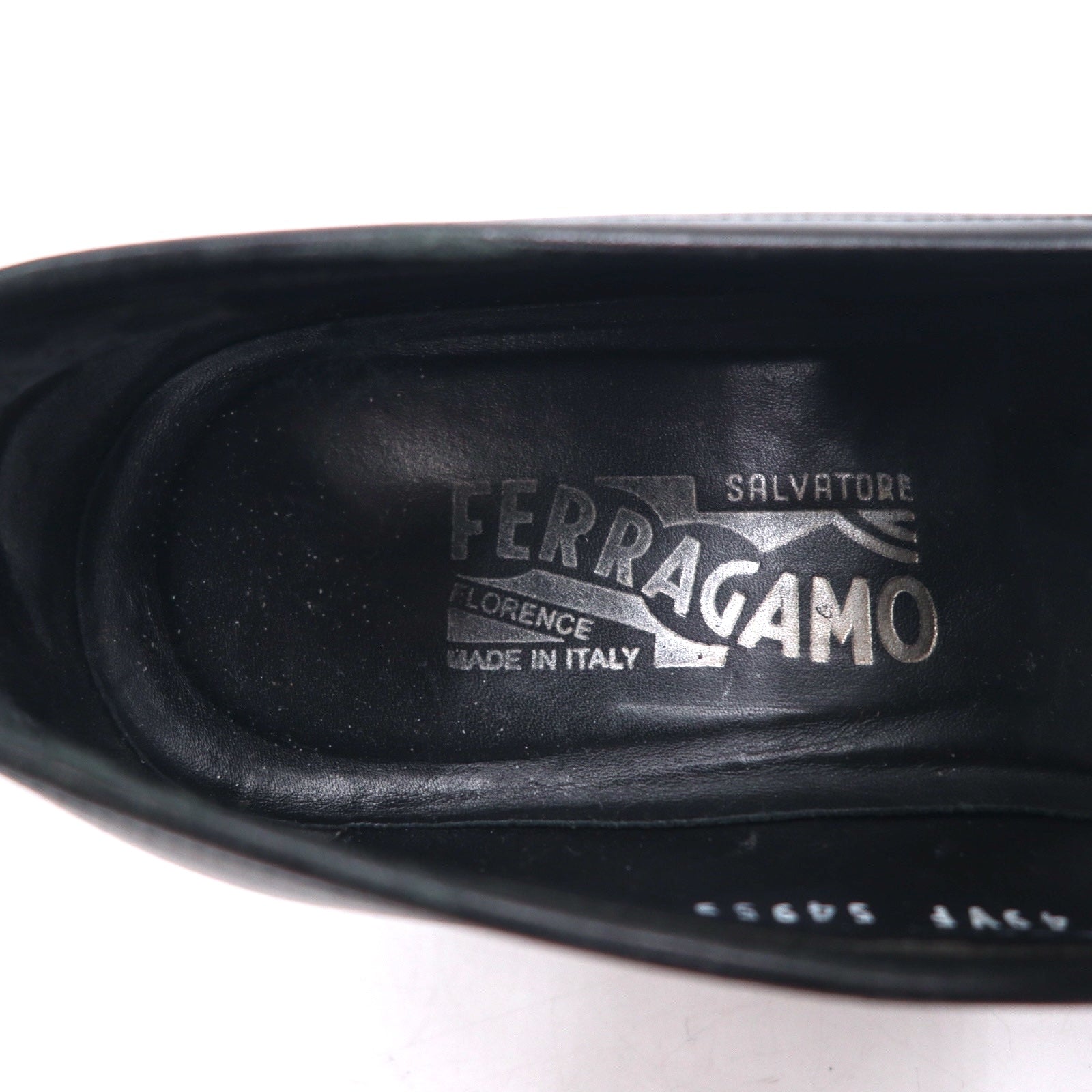 Salvatore Ferragamo Mocassini con morsetto Gancini Made in Italy 26cm Neri in pelle 49VF 54959