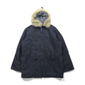 ALPHA INDUSTRIES N-3B デニム フライトジャケット XL ボアライナー 裏地 ファー着脱式