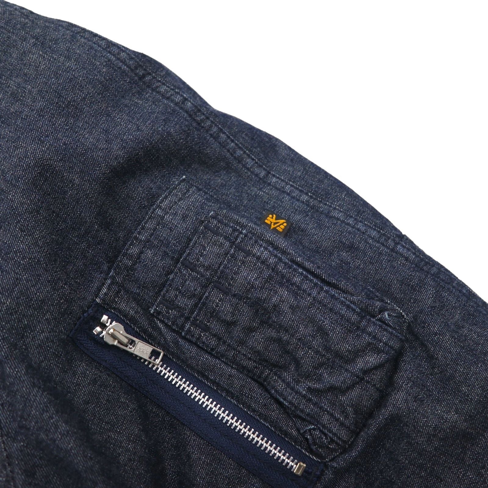 ALPHA INDUSTRIES N-3B デニム フライトジャケット XL ボアライナー 裏地 ファー着脱式
