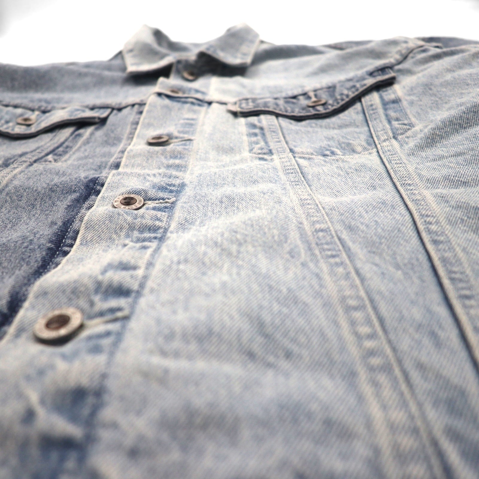 Levi's SILVER TAB SilverTab RELAXED Trucker Jacket Giacca di jeans L Indaco Azzurro Bicolore HEART IS GOOD A31790005
