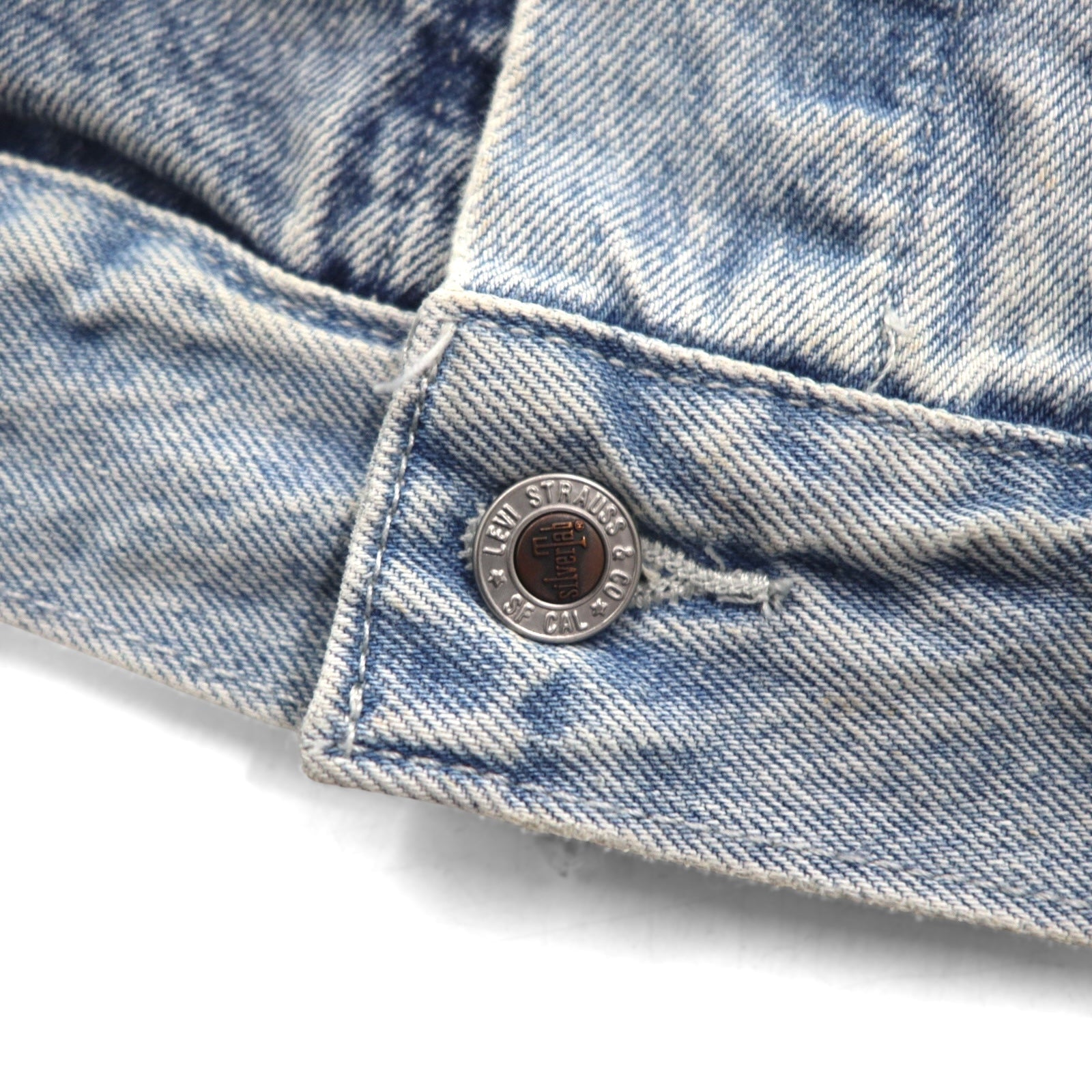 Levi's SILVER TAB SilverTab RELAXED Trucker Jacket Giacca di jeans L Indaco Azzurro Bicolore HEART IS GOOD A31790005
