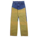 Wrangler anni '90, made in USA, RUGGED WEAR, pantaloni in denim da caccia con doppie ginocchia, 33, blu, inserti in cotone e nylon, 33104RI
