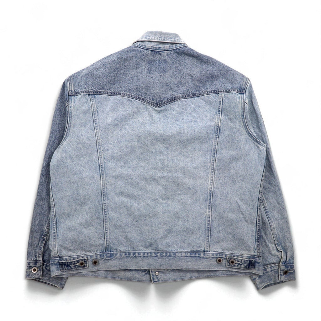 Levi's SILVER TAB SilverTab RELAXED Trucker Jacket Giacca di jeans L Indaco Azzurro Bicolore HEART IS GOOD A31790005