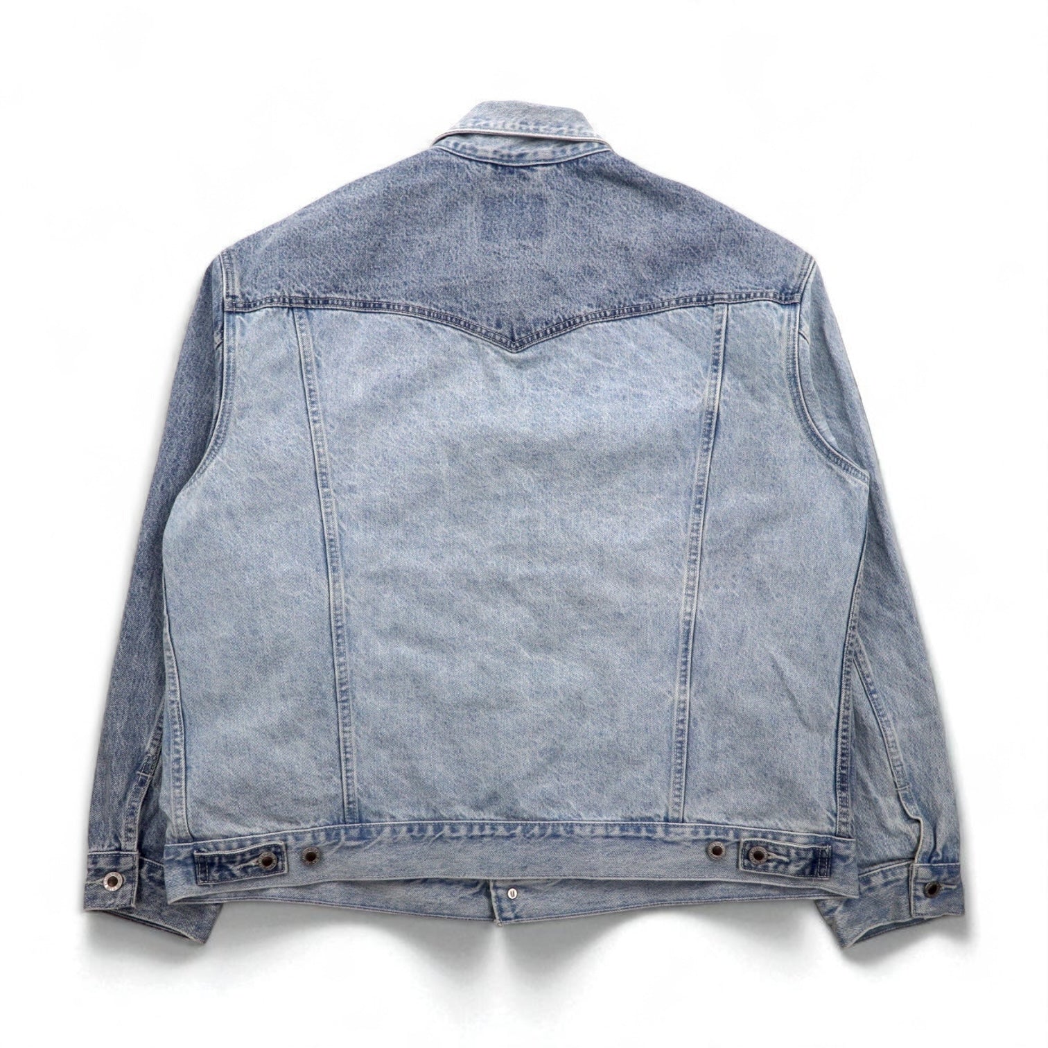 Levi's SILVER TAB SilverTab RELAXED Trucker Jacket Giacca di jeans L Indaco Azzurro Bicolore HEART IS GOOD A31790005
