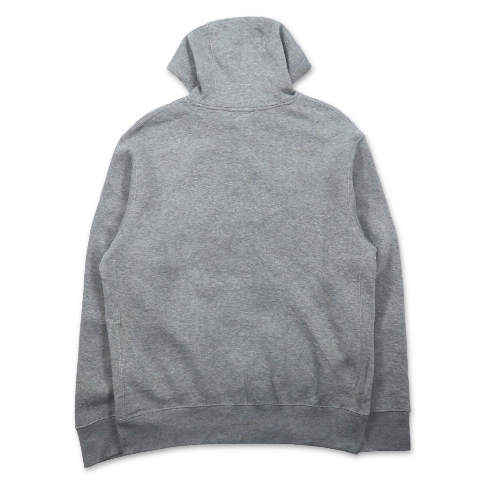 NIKE Felpa con cappuccio e logo Swoosh stampato, taglia L, colore grigio, NSW CLUB HOODIE BV2973-063, Made in Pakistan, nuovo con etichette.