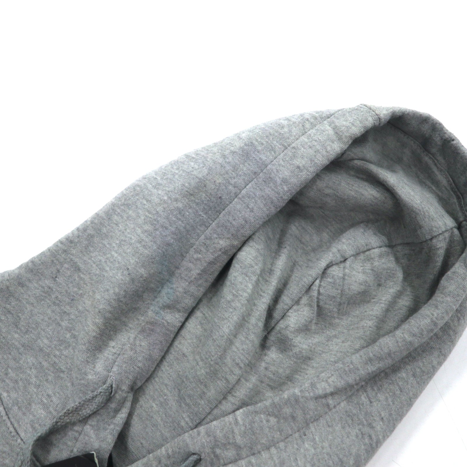 NIKE Felpa con cappuccio e logo Swoosh stampato, taglia L, colore grigio, NSW CLUB HOODIE BV2973-063, Made in Pakistan, nuovo con etichette.