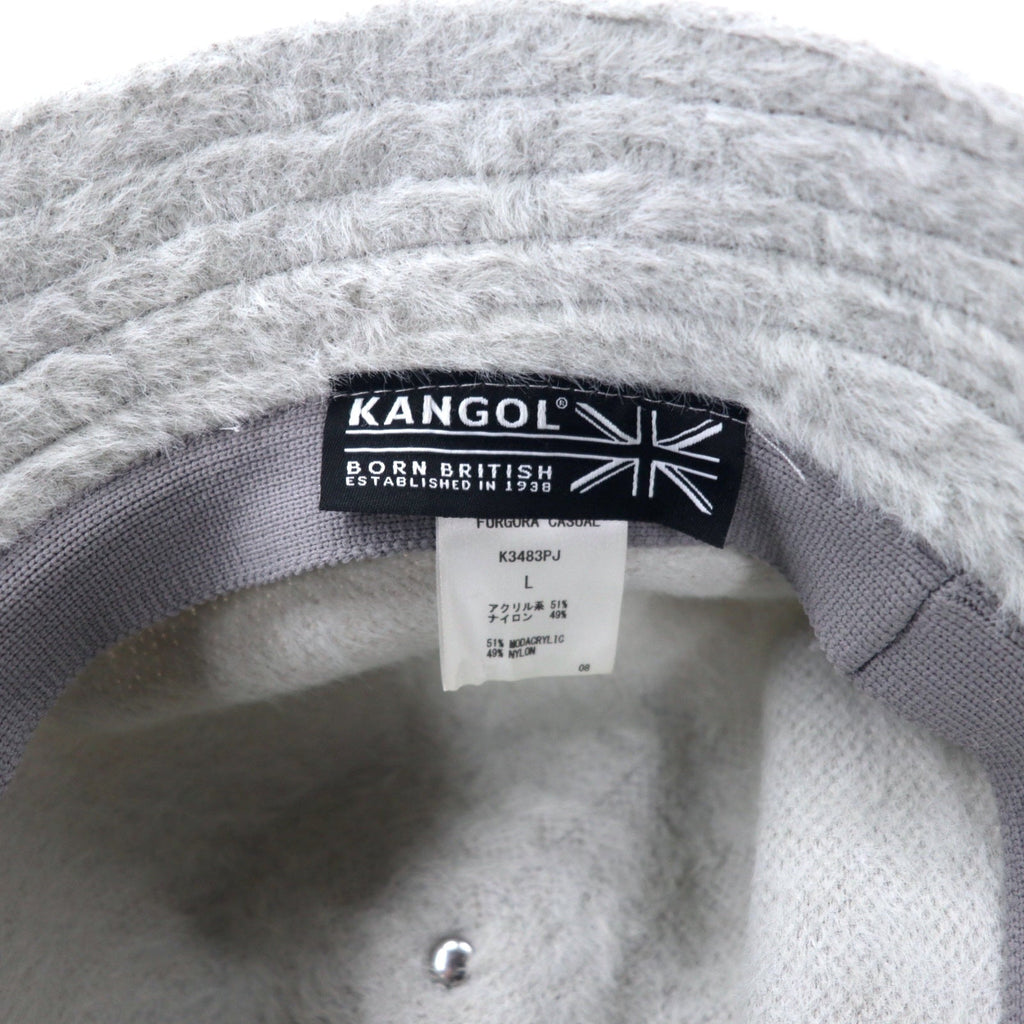 KANGOL × OVERRIDE Cappello a secchiello L Grigio Acrilico SYNTHETIC FURGORA CASUAL K3483PJ