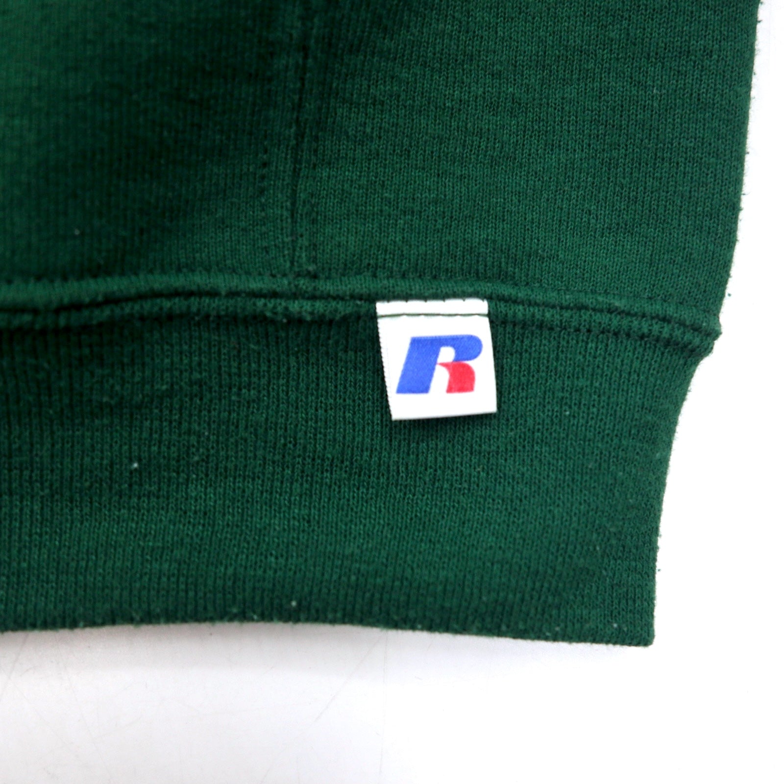 Felpa RUSSELL ATHLETIC M verde cotone ricamato felpato OREGON BCS NATIONAL CHAMPIONSHIP