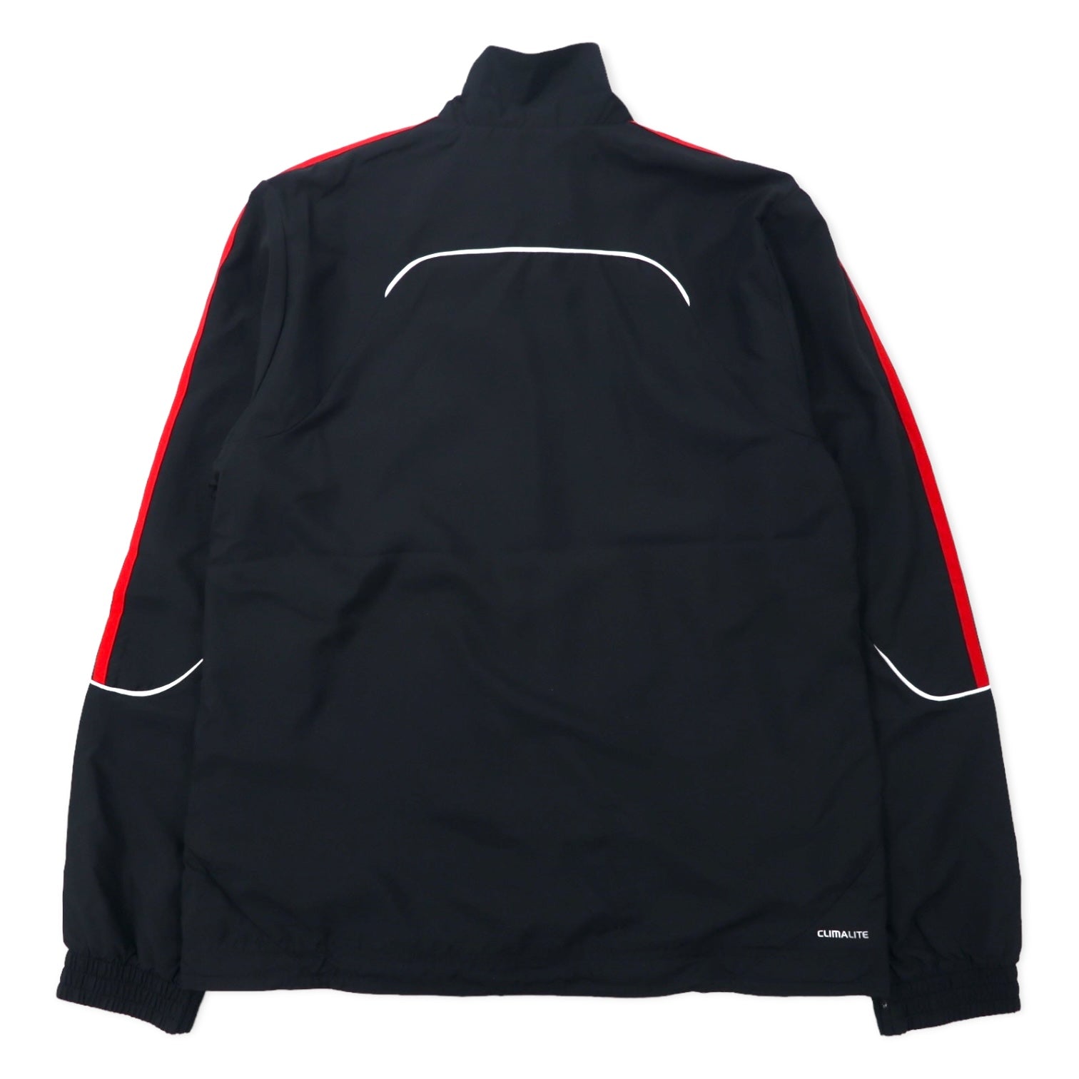 Giacca sportiva Adidas, tuta, taglia L, nera, in poliestere CLIMALITE, 3 strisce, G35832, articolo non utilizzato