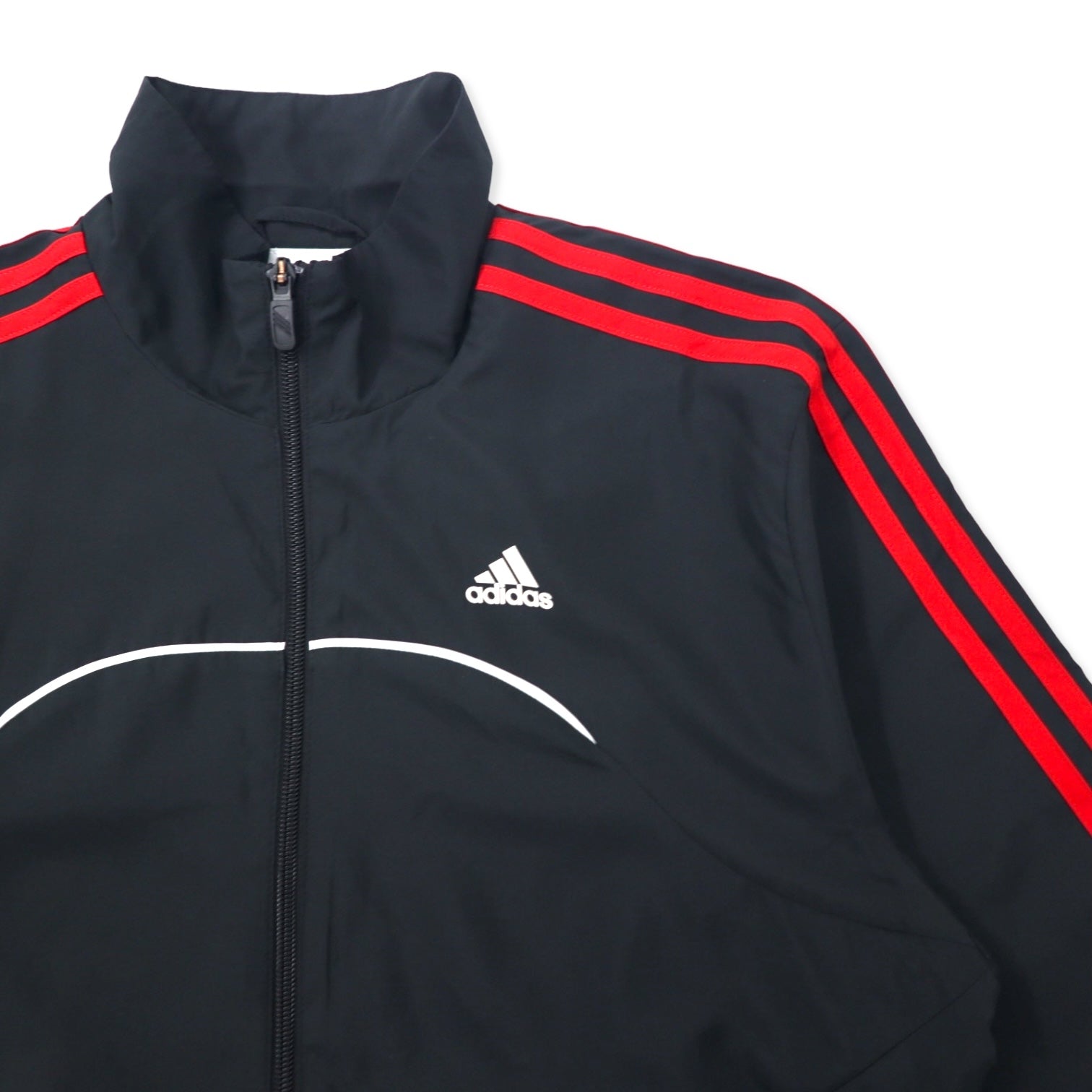 Giacca sportiva Adidas, tuta, taglia L, nera, in poliestere CLIMALITE, 3 strisce, G35832, articolo non utilizzato