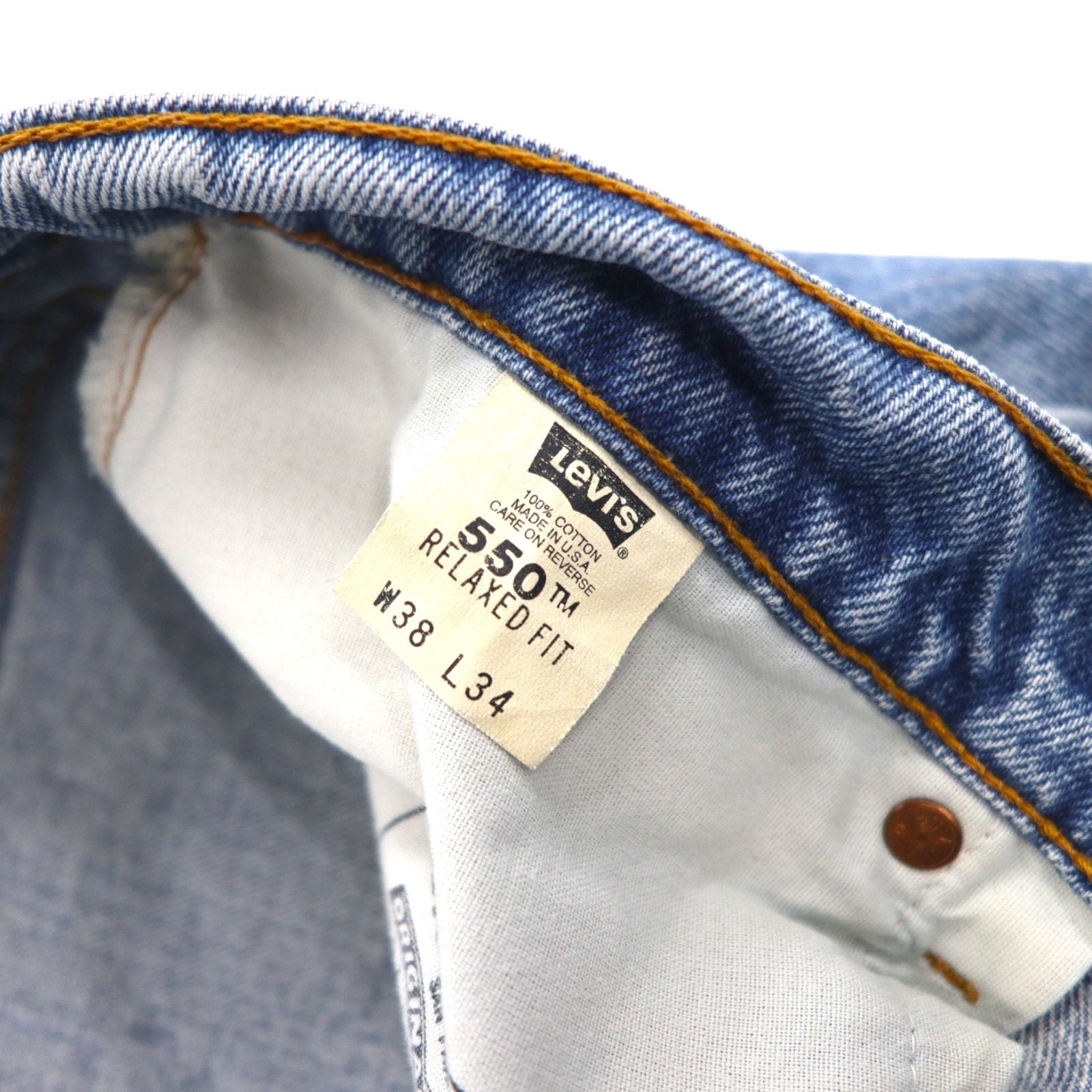 Levi's 90年代 USA製 550 バギー リラックスフィット デニムパンツ ジーンズ L インディゴ RELAXED FIT 00550-4891