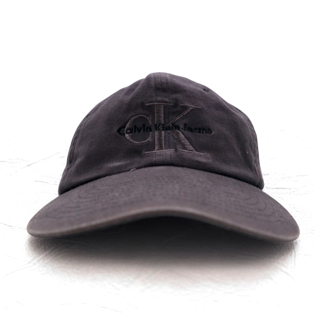 Calvin Klein Cappellino snapback anni '90, taglia unica, colore nero, in cotone con logo CK ricamato