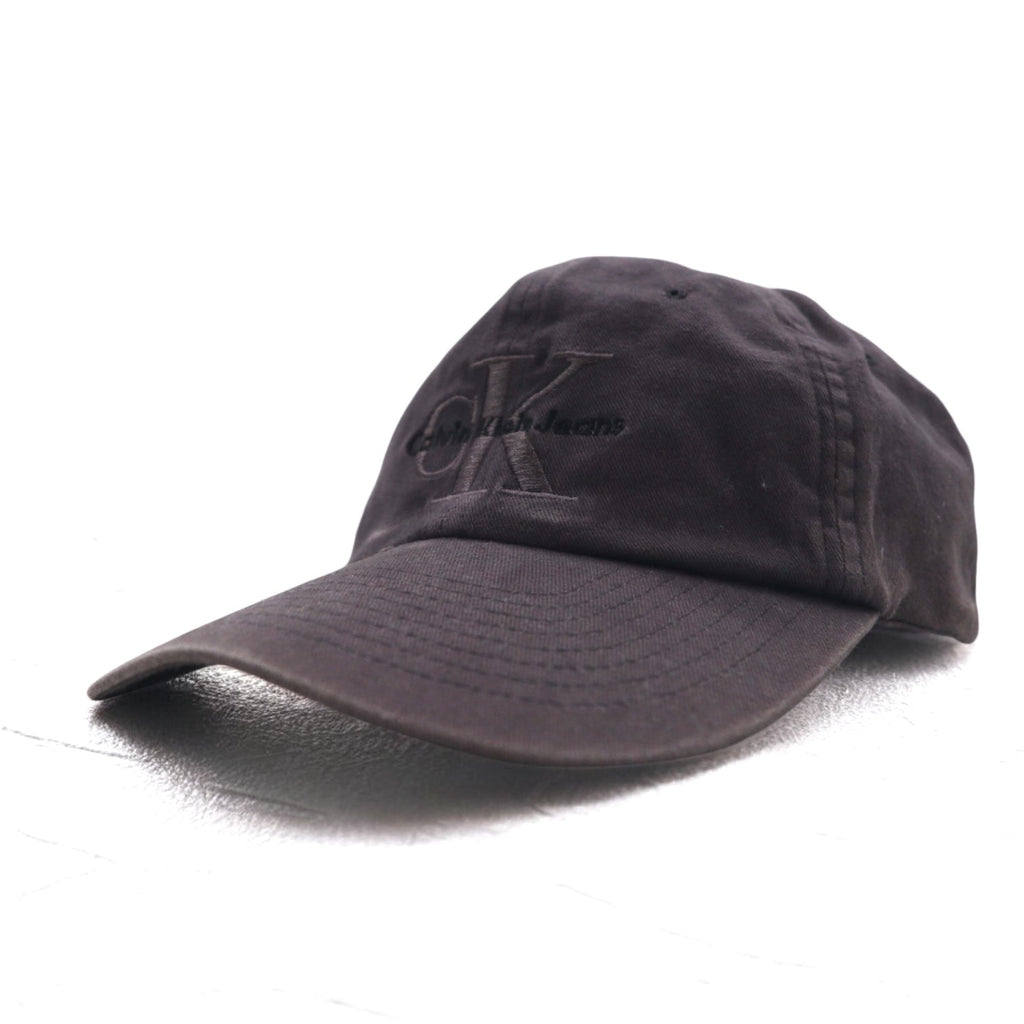 Calvin Klein Cappellino snapback anni '90, taglia unica, colore nero, in cotone con logo CK ricamato