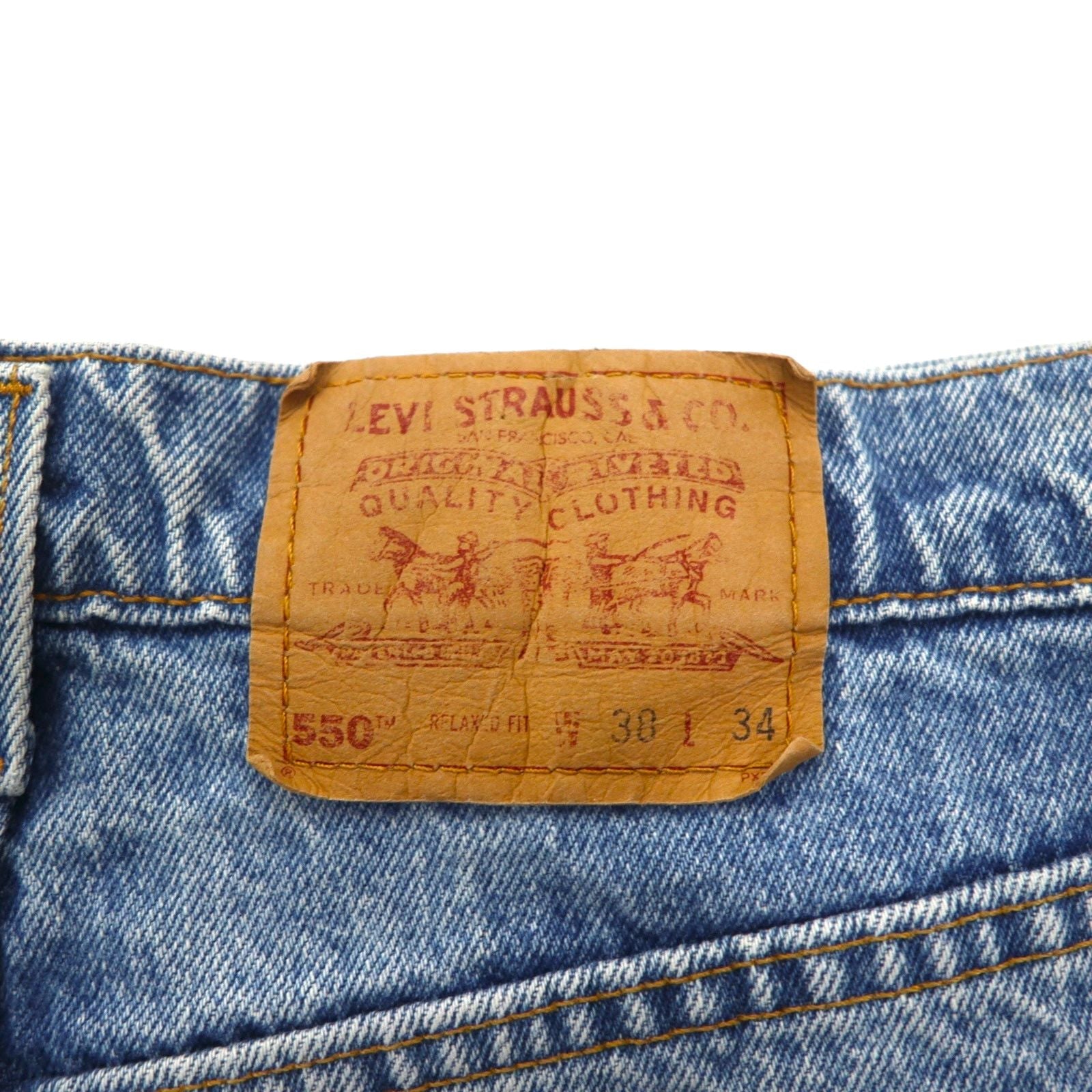Levi's 90年代 USA製 550 バギー リラックスフィット デニムパンツ ジーンズ L インディゴ RELAXED FIT 00550-4891