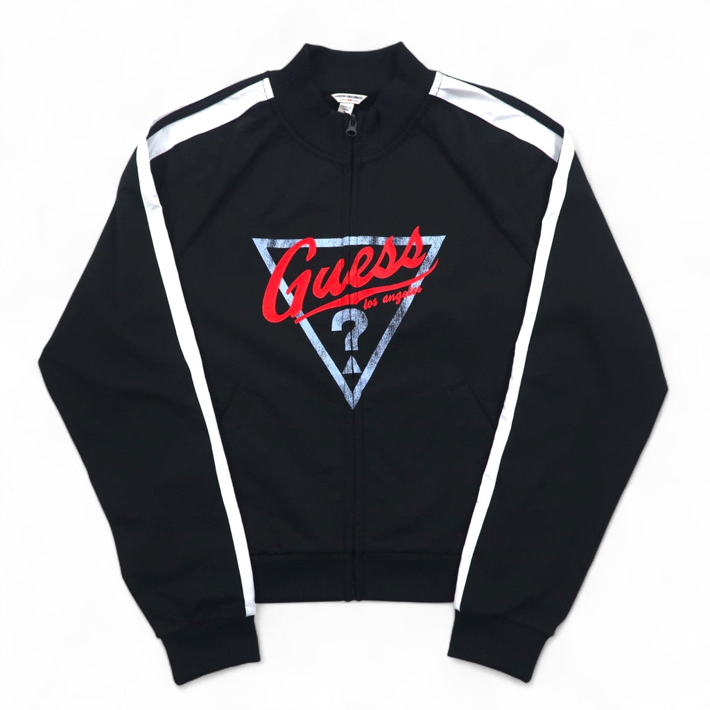 GUESS ORIGINALS トラックジャケット ジャージ M ブラック サイドライン ロゴプリント