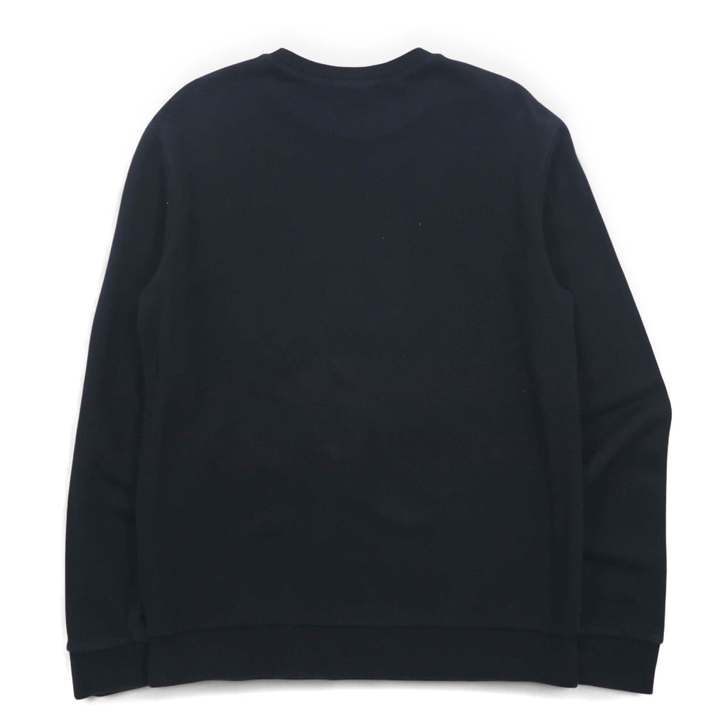 Felpa GUESS con stampa triangolare e logo, taglia L, colore nero, in cotone