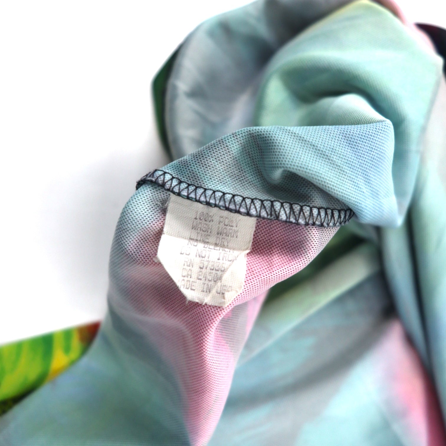 Maglia sportiva da gioco/pista HIGH 5 SPORTSWEAR, anni '90, Made in USA, taglia L, nera, fantasia all-over, in poliestere