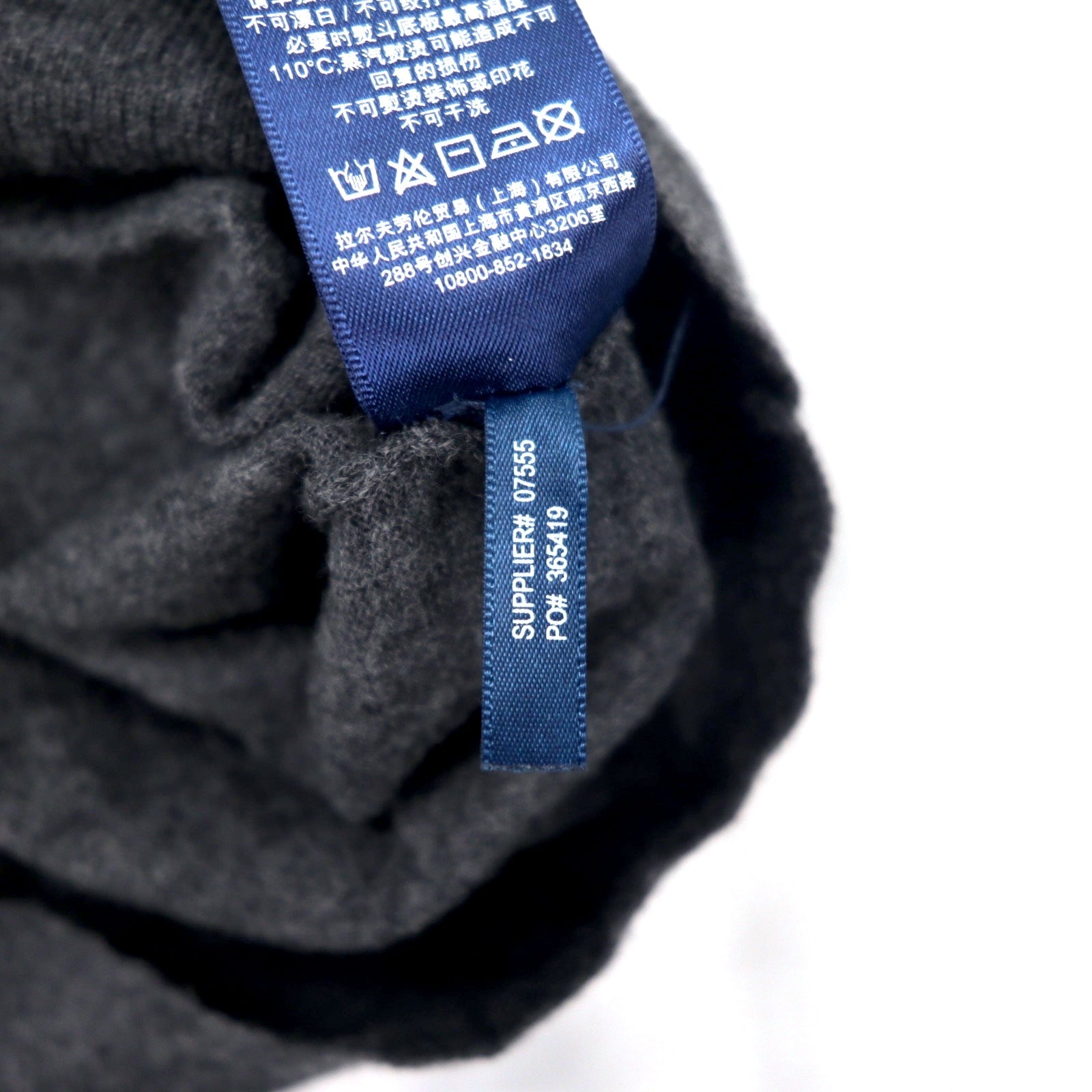 Polo by Ralph Lauren ハーフボタン メリノウール ニット セーター XL グレー 羊毛 ハイネック