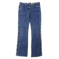BURBERRY Pantaloni in denim bootcut Nova Check Made in Italy 10 Blu Cotone Stretch