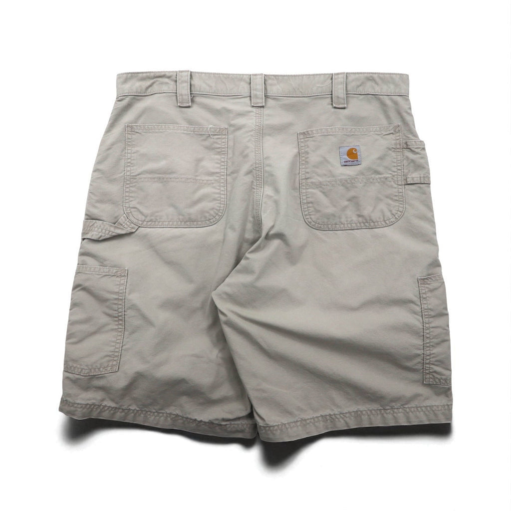 Carhartt - Pantaloncini corti da imbianchino in tela, modello Utility Work Shorts, in tela, taglia XL, colore beige, B147, Made in Mexico