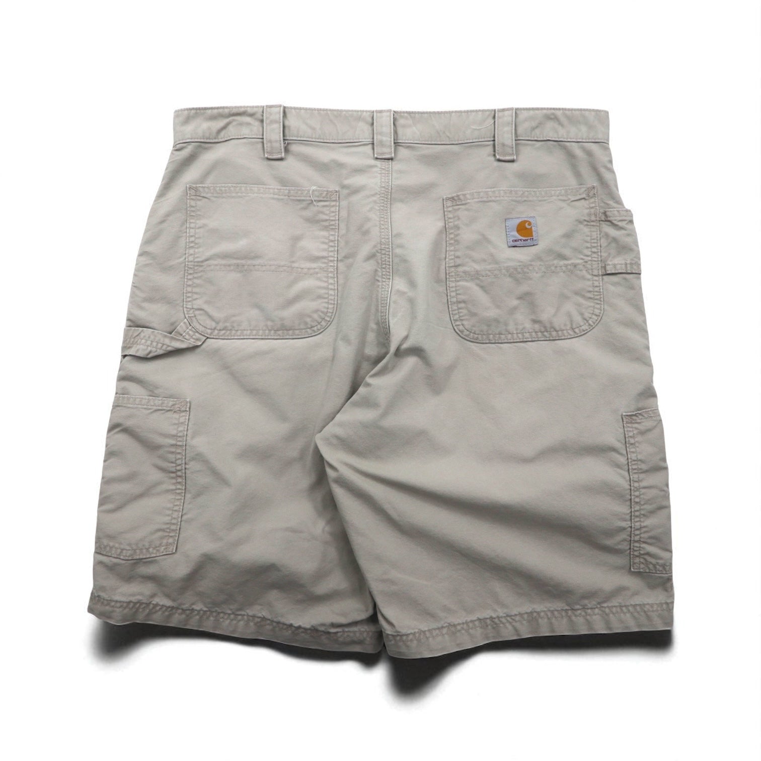 Carhartt - Pantaloncini corti da imbianchino in tela, modello Utility Work Shorts, in tela, taglia XL, colore beige, B147, Made in Mexico