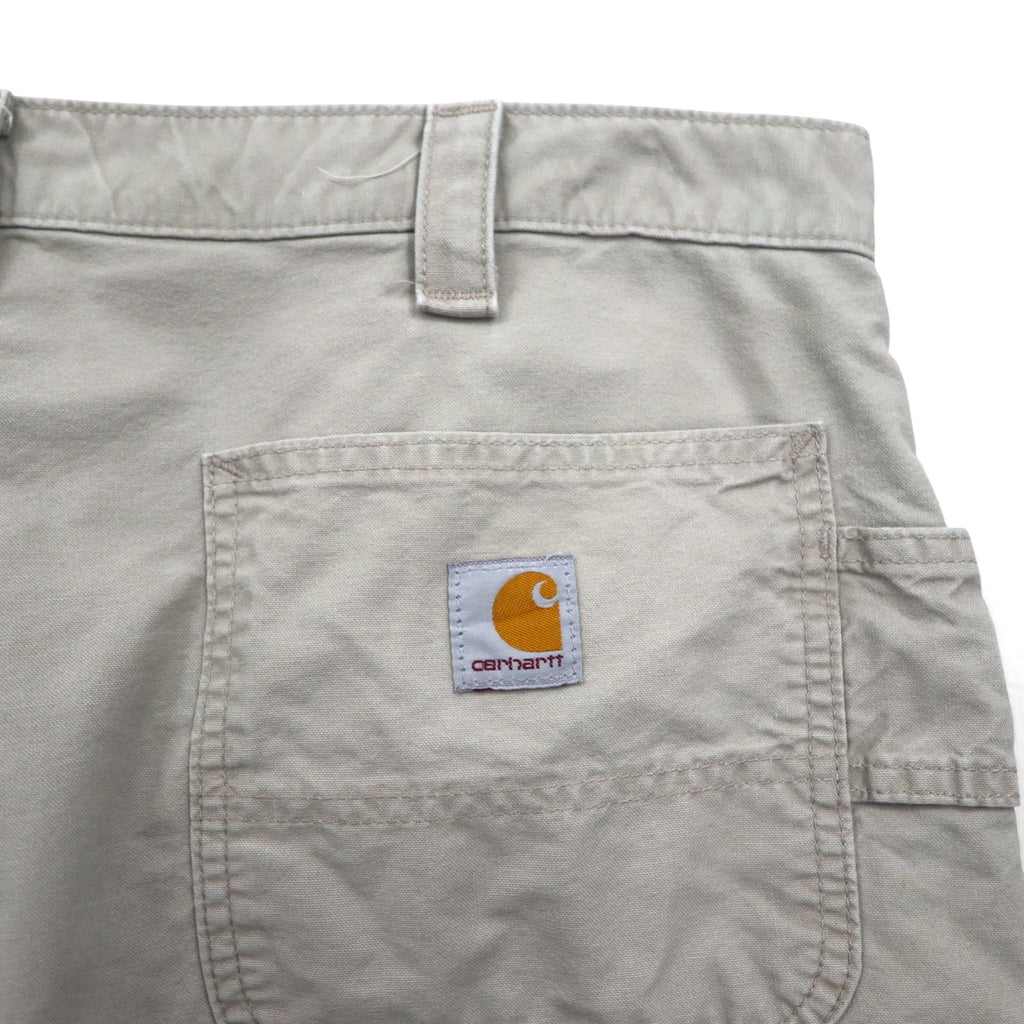 Carhartt - Pantaloncini corti da imbianchino in tela, modello Utility Work Shorts, in tela, taglia XL, colore beige, B147, Made in Mexico