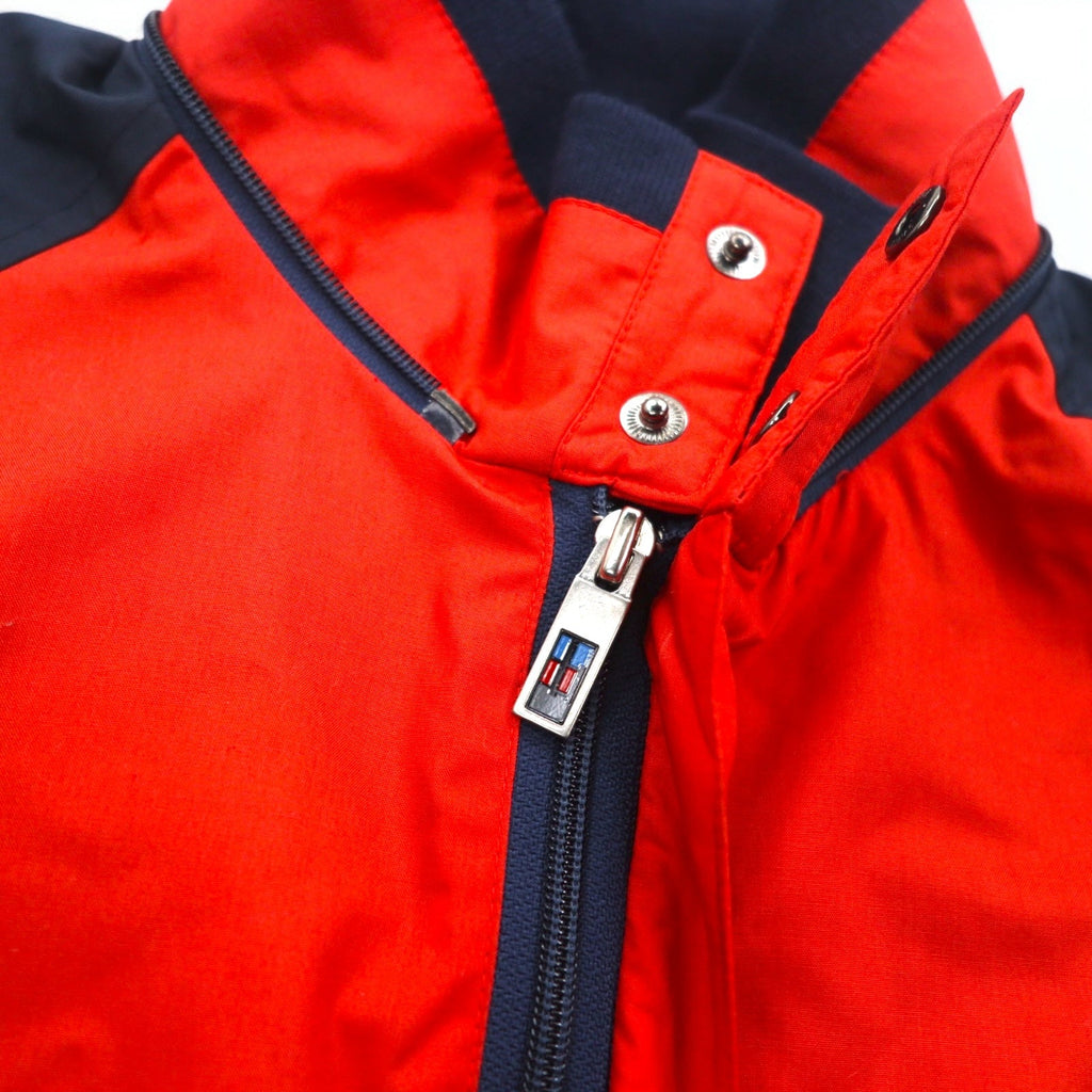 YAMAHA Anorak a mezza zip anni '90, taglia S, rosso, poliestere