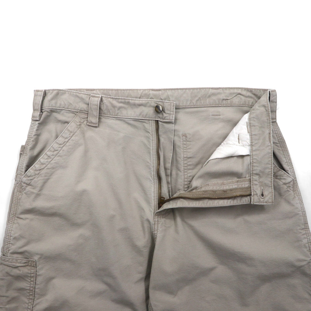 Carhartt - Pantaloncini corti da imbianchino in tela, modello Utility Work Shorts, in tela, taglia XL, colore beige, B147, Made in Mexico