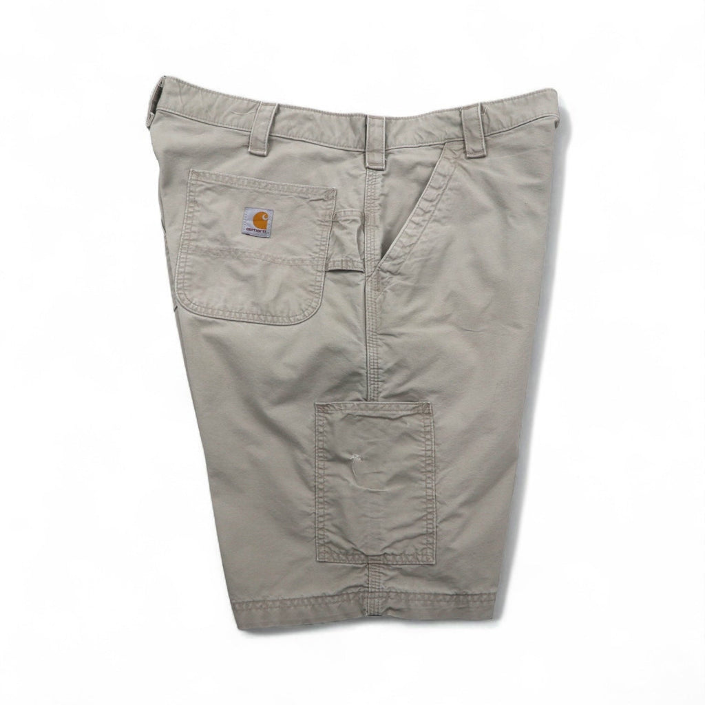 Carhartt - Pantaloncini corti da imbianchino in tela, modello Utility Work Shorts, in tela, taglia XL, colore beige, B147, Made in Mexico