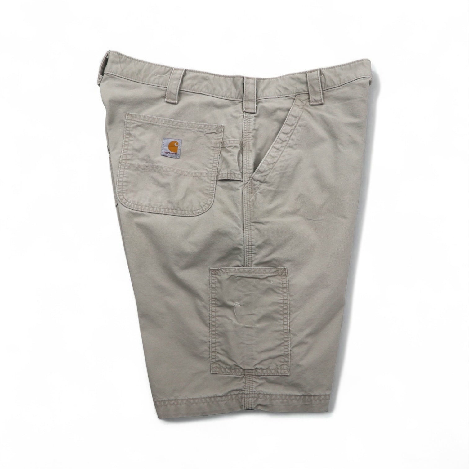 Carhartt - Pantaloncini corti da imbianchino in tela, modello Utility Work Shorts, in tela, taglia XL, colore beige, B147, Made in Mexico