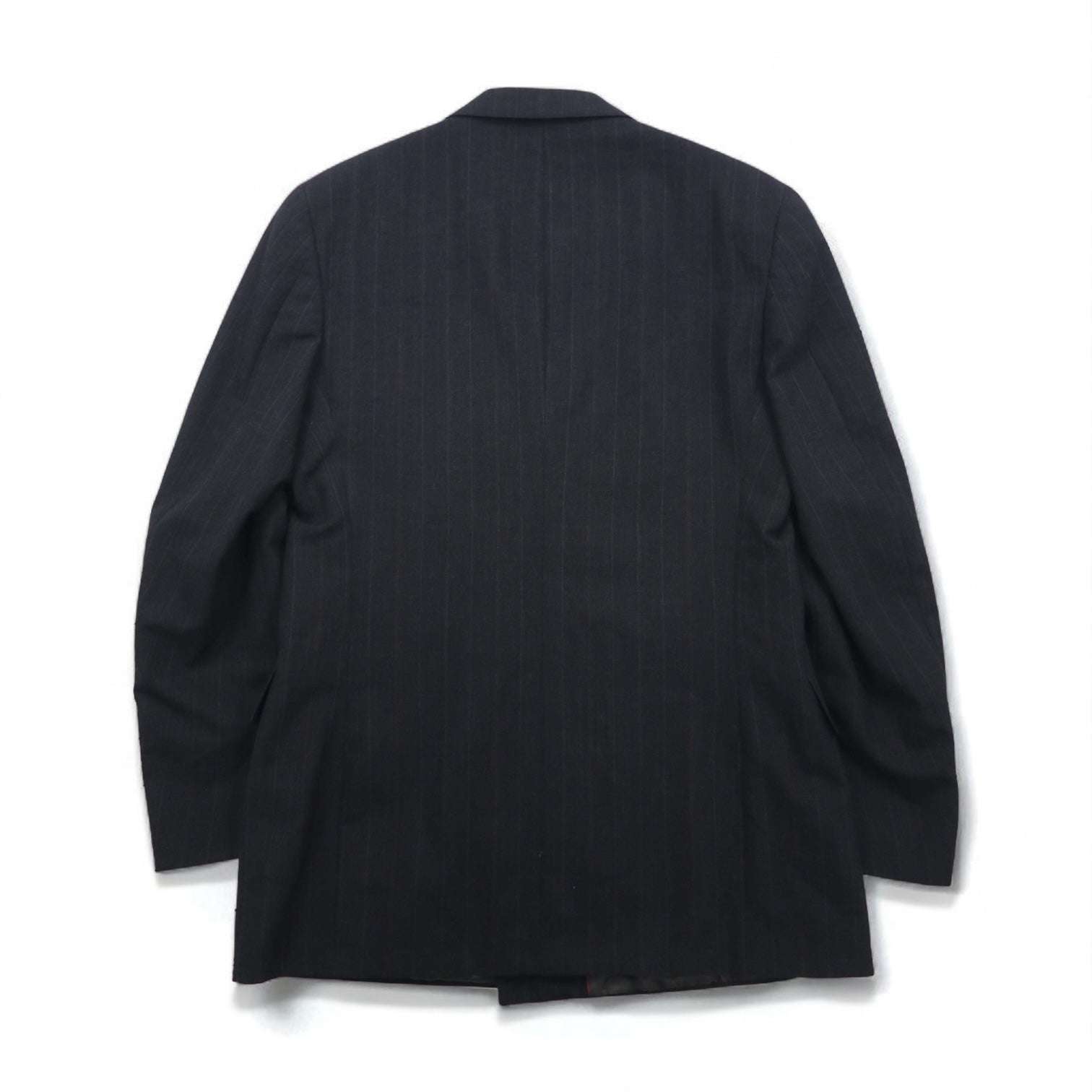 Vintage 80s USA Made Pinstripe Double Breasted Blazer Jacket EVAN PICONE 80年代 USA製 ダブル テーラードジャケット ブレザー L ユニオンメイド ACTWUタグ TAILORED FOR FOLEYS