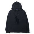 POLO RALPH LAUREN felpa con cappuccio Big Pony, taglia M, colore nero, in cotone
