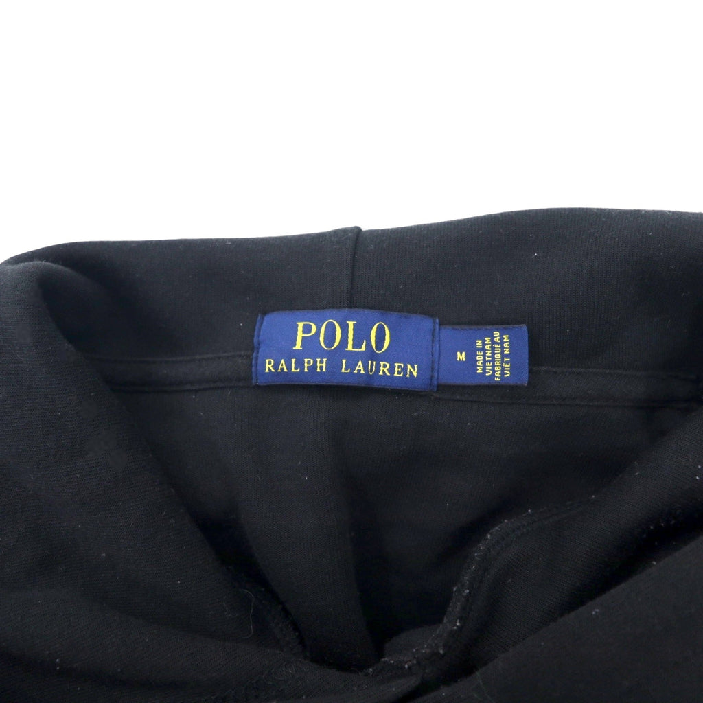 POLO RALPH LAUREN felpa con cappuccio Big Pony, taglia M, colore nero, in cotone