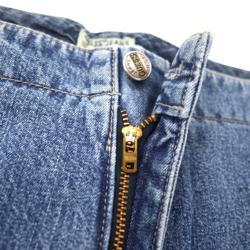 GUESS JEANS USA 90s Jeans Cargo baggy 36 blu cotone Cerniera TALON Nuovo