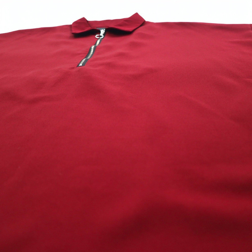 Camicia oversize con mezza zip Unrelaxing, bordeaux, taglia unica, poliestere