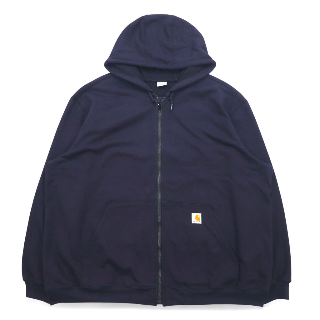 Carhartt Felpa con cappuccio full zip, oversize, pesante, 3XL, blu navy Heavyweight Zip Front Hooded Sweatshirt 102974 Made in Mexico
