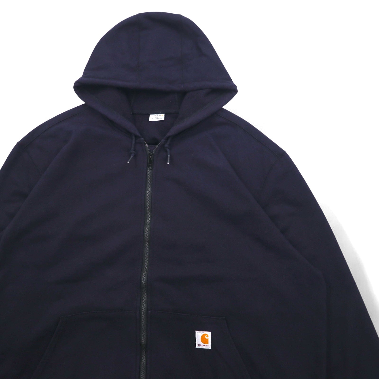 Carhartt Felpa con cappuccio full zip, oversize, pesante, 3XL, blu navy Heavyweight Zip Front Hooded Sweatshirt 102974 Made in Mexico