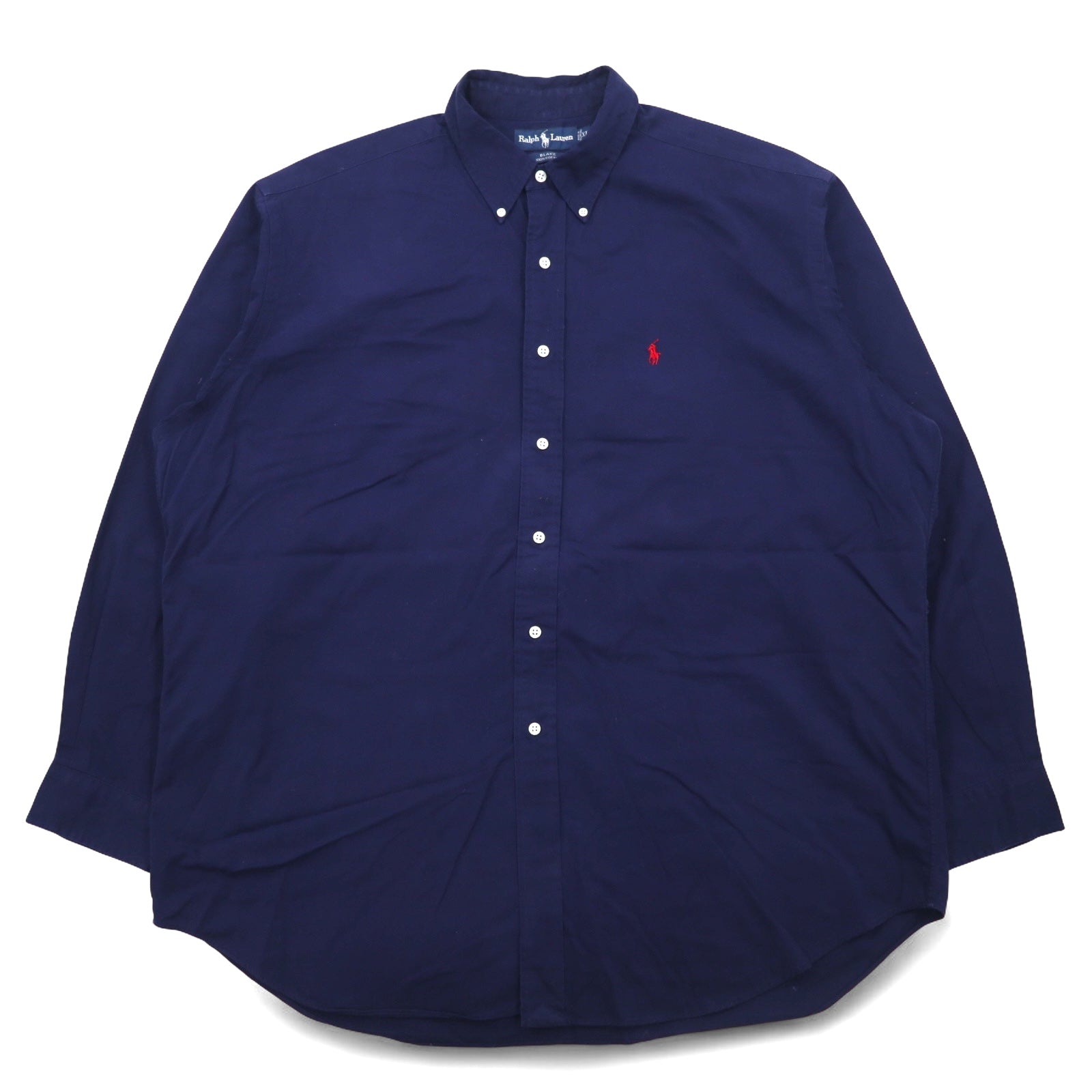RALPH LAUREN anni '90, camicia button-down BLAKE, taglia XL, blu navy, ricamo piccolo cavallo