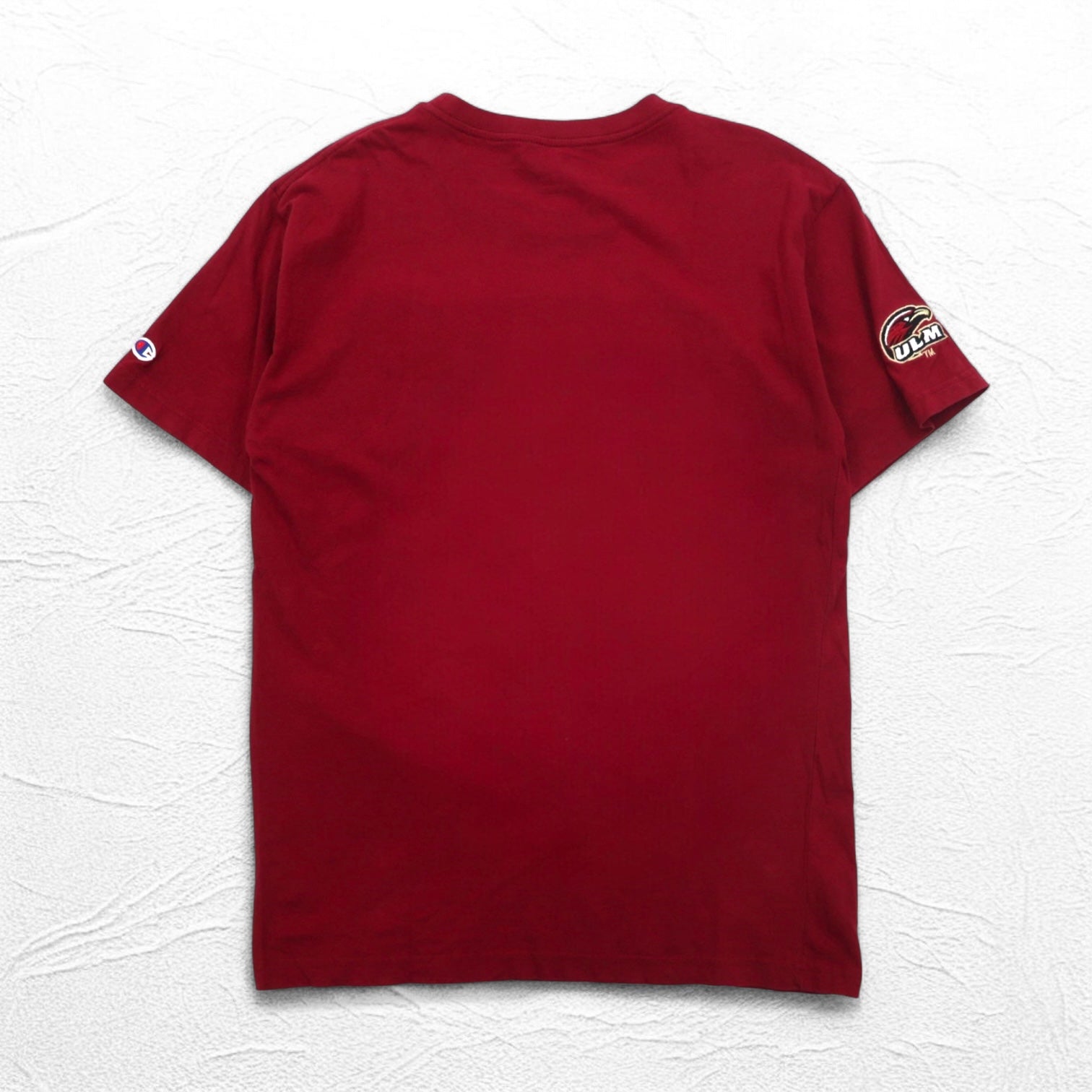 T-shirt Champion college ricamata XL bordeaux cotone WARHAWKS logo ad arco