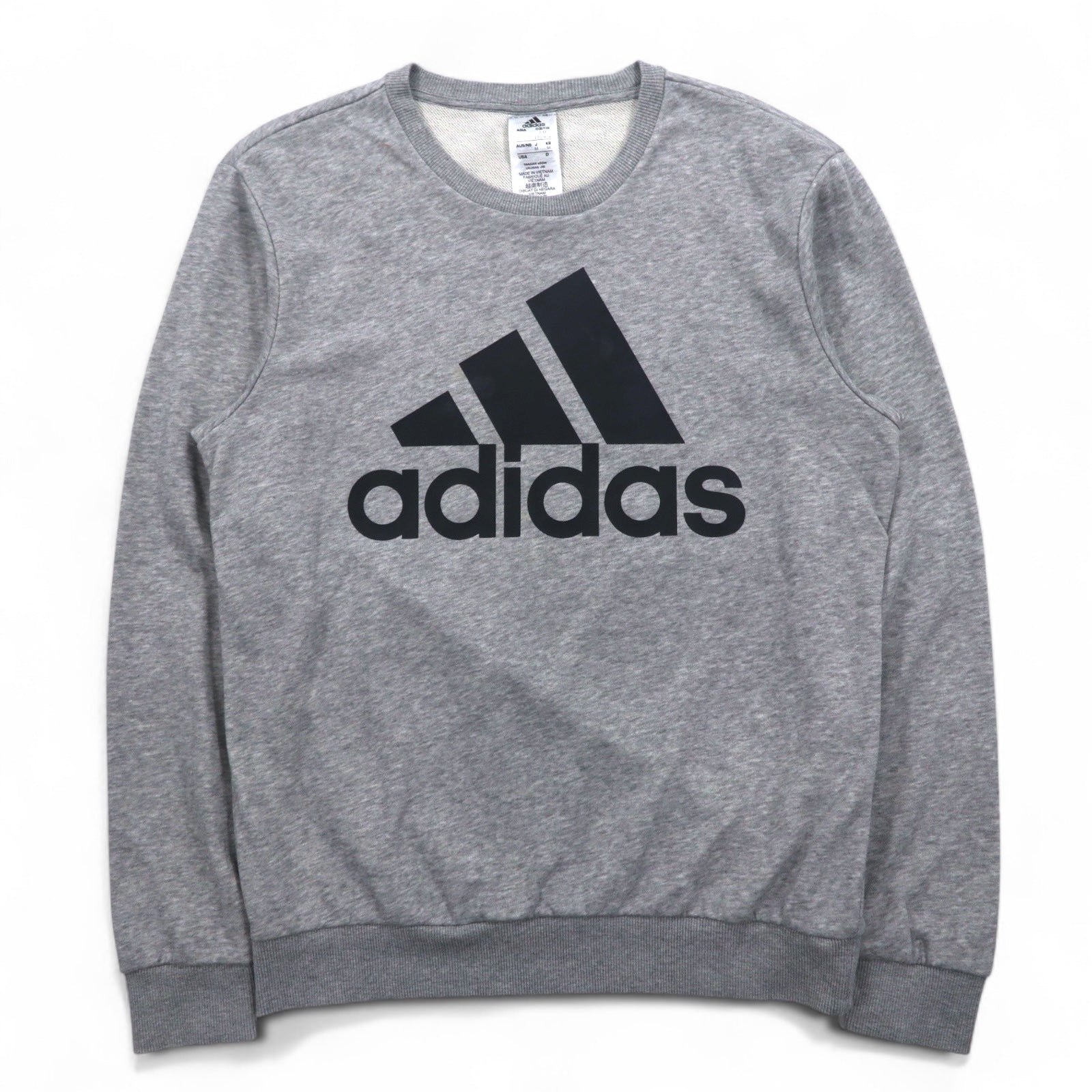 adidas Essentials Big Logo Felpa M Grigio Cotone GK9077