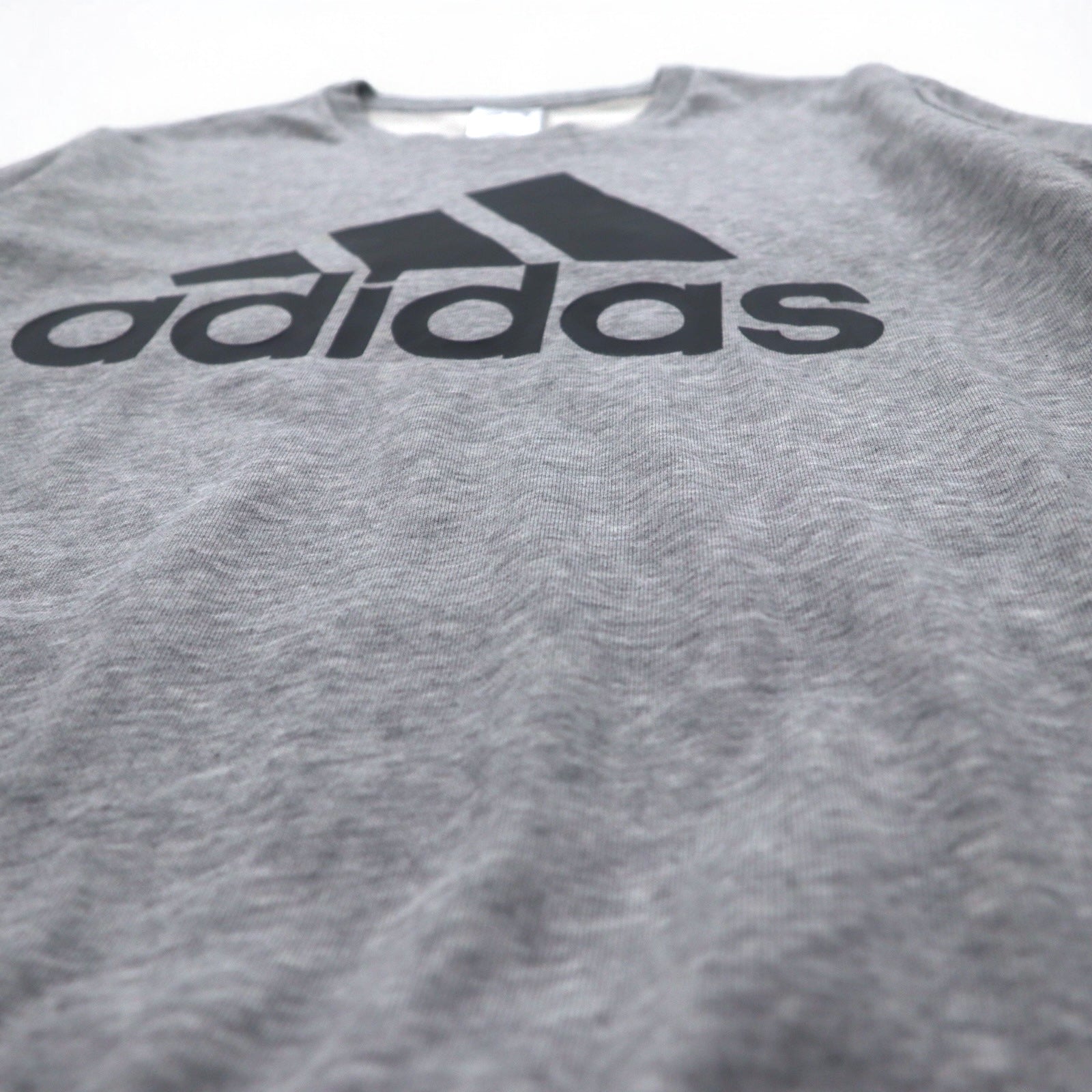 adidas Essentials Big Logo Felpa M Grigio Cotone GK9077