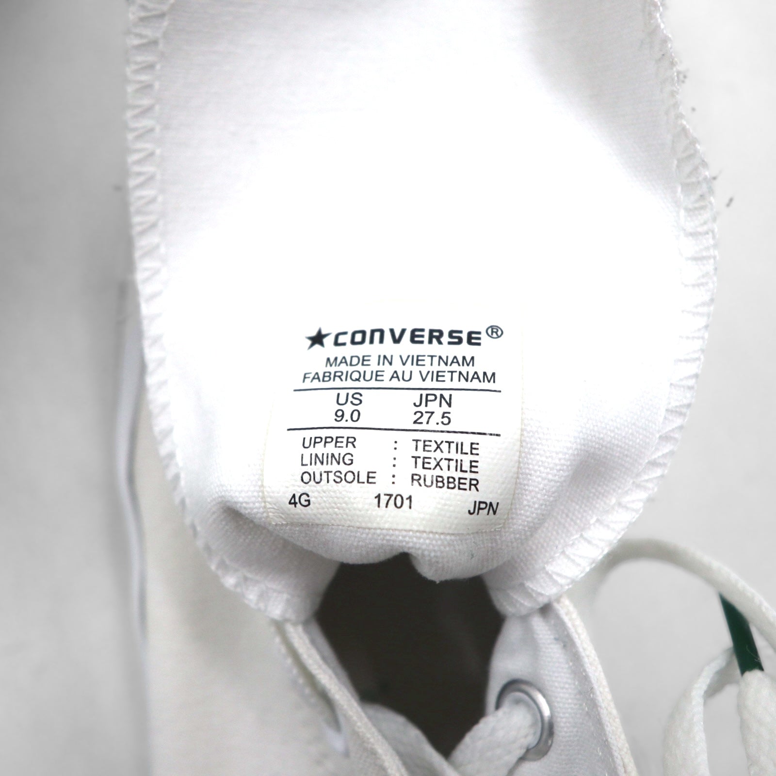 CONVERSE All Star ALL STAR COLORINWHITE HI Sneakers alte 27.5cm Tela 1701