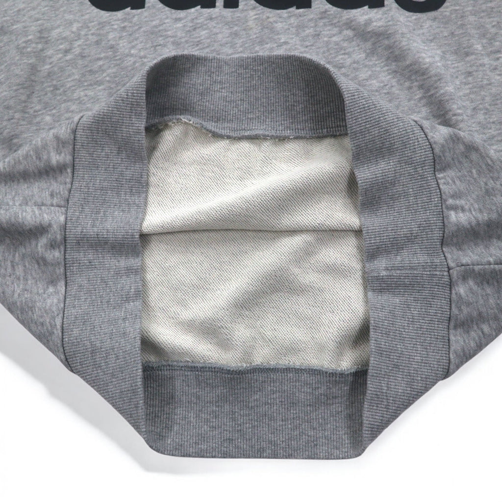 adidas エッセンシャルズ ビッグロゴ スウェット M グレー コットン GK9077