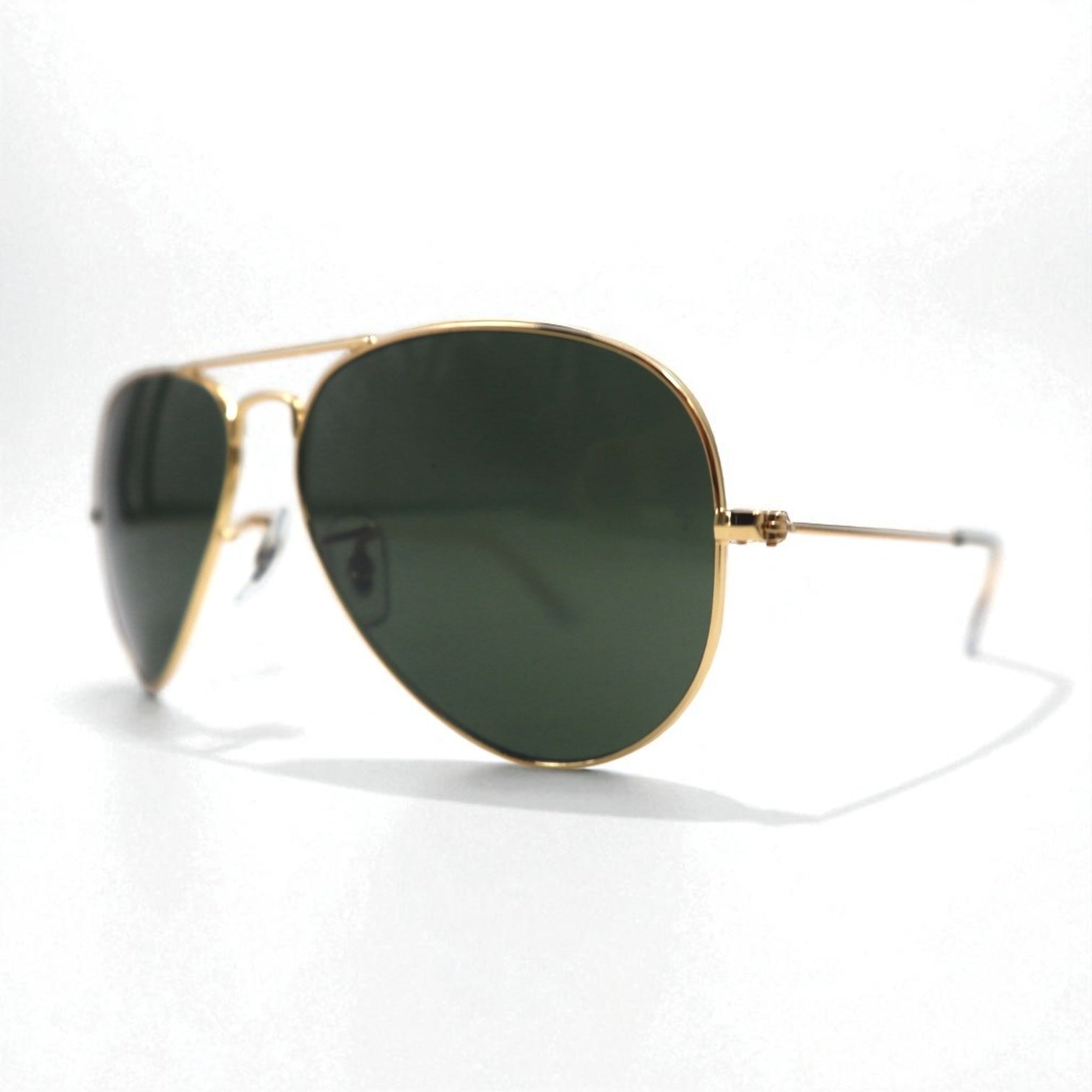 Ray-Ban Aviator Occhiali da Sole a Goccia Doppio Ponte LARGE METAL RB3025 58-14 135 3N Made in Italy