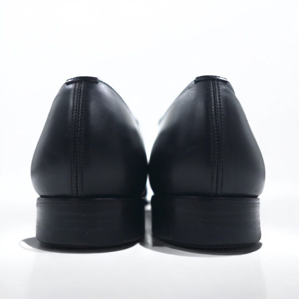 Church's CONSUL scarpe eleganti con cap-toe 73 Last, made in Inghilterra, 29-29.5cm, pelle di vitello nera, Custom Grade