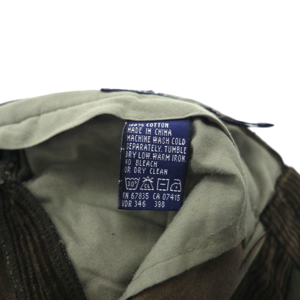 NAUTICA 90年代 2タック ワイド コーデュロイ チノパンツ ワークパンツ L ブラウン 太畝