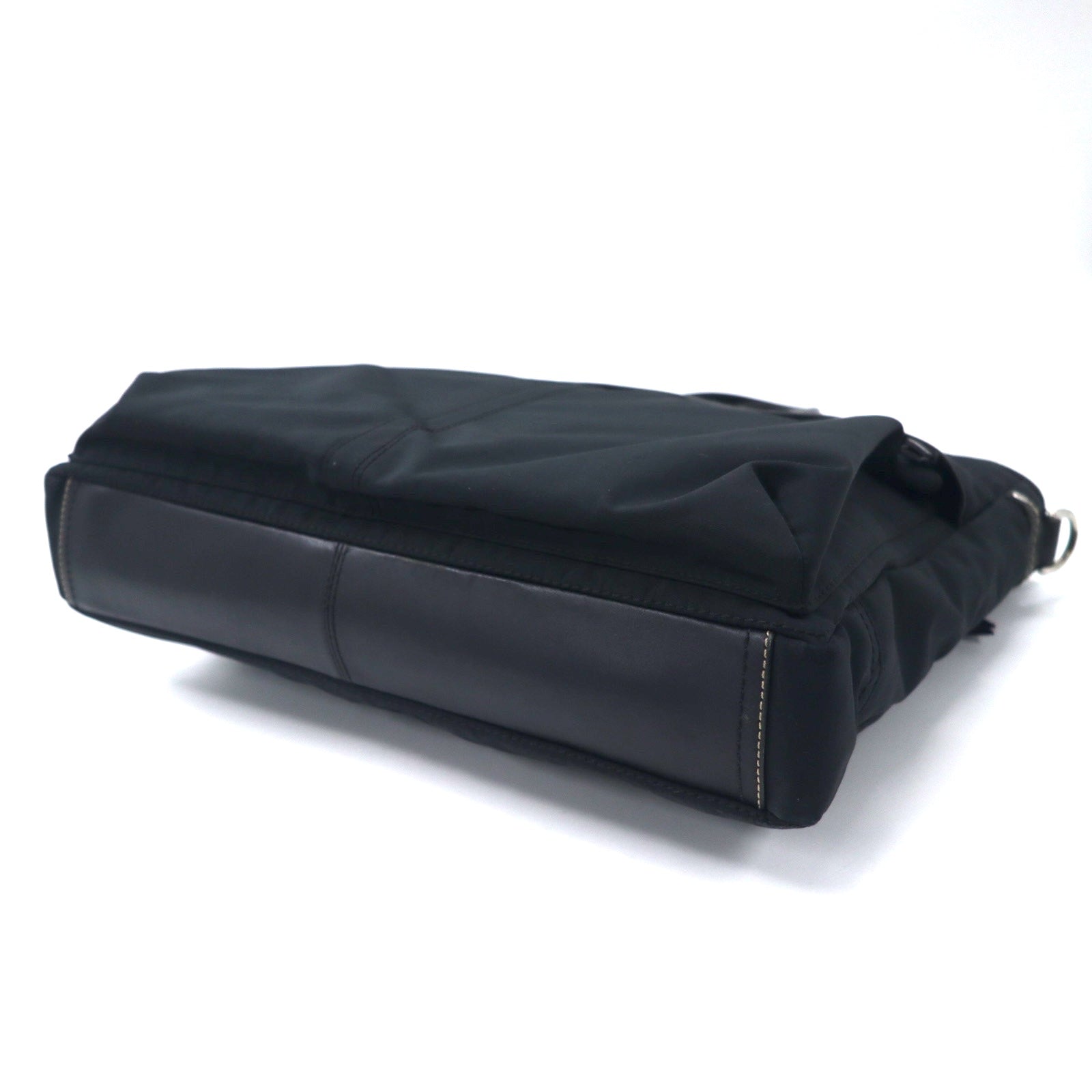 COACH Borsa business 2WAY Borsa tote nera Nylon Pelle 70211