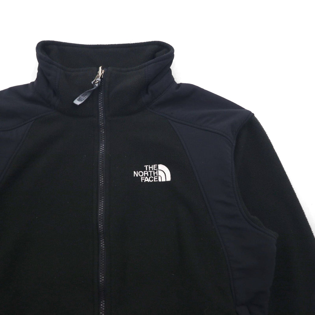 THE NORTH FACE スタンドカラー フリースジャケット S ブラック ドローコード ハイネック